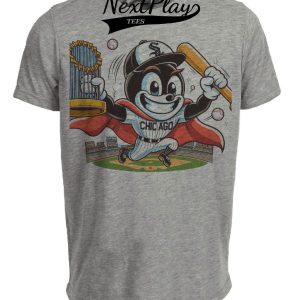 Chicago White Sox Retro Baseball World Champions Artwork Heather Gray Sublimated T-Shirt