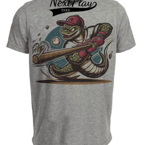 Arizona Diamondbacks Retro Baseball Artwork Heather Gray Sublimated T-Shirt