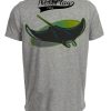 Tampa Bay Devil Rays Retro Baseball Mascot 1999 Artwork Heather Gray Sublimated T-Shirt