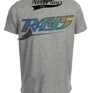 Tampa Bay Devil Rays Retro Baseball Mascot 1998 Artwork Heather Gray Sublimated T-Shirt
