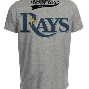 Tampa Bay Rays Retro Baseball 2006 Artwork Heather Gray Sublimated T-Shirt