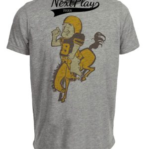 Denver Broncos Retro Football 1961 Artwork Heather Gray Sublimated T-Shirt