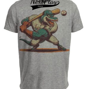 Florida Miami Marlins Retro Baseball Mascot Mania 1999 Artwork Heather Gray Sublimated T-Shirt