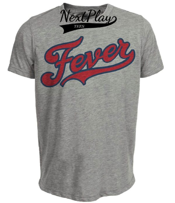 Indiana Fever Retro Basketball 2000 Artwork Heather Gray Sublimated T-Shirt