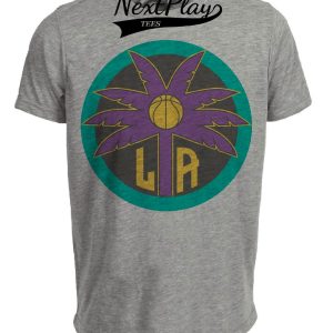 Los Angeles Sparks Retro Basketball 1998 Artwork Heather Gray Sublimated T-Shirt