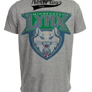 Minnesota Lynx Retro Basketball 1999 Artwork Heather Gray Sublimated T-Shirt