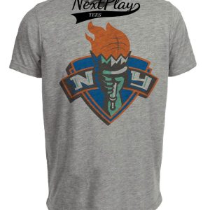 New York Liberty Retro Basketball 1998 Artwork Heather Gray Sublimated T-Shirt