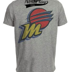 Phoenix Mercury Retro Basketball 1998 Artwork Heather Gray Sublimated T-Shirt