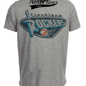 Cleveland Rockers Retro Basketball 1997 Artwork Heather Gray Sublimated T-Shirt