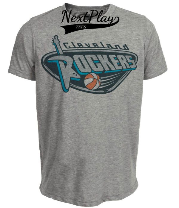 Cleveland Rockers Retro Basketball 1997 Artwork Heather Gray Sublimated T-Shirt