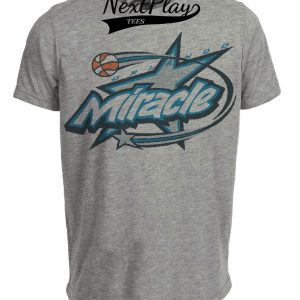 Orlando Miracle Retro Basketball 1999 Artwork Heather Gray Sublimated T-Shirt