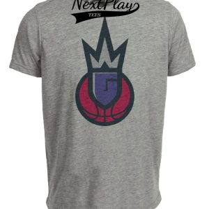 Sacramento Monarchs Retro Basketball 2001 Artwork Heather Gray Sublimated T-Shirt