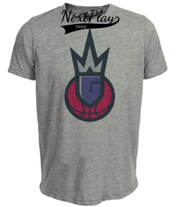 Sacramento Monarchs Retro Basketball 2001 Artwork Heather Gray Sublimated T-Shirt