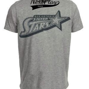 San Antonio Silver Stars Retro Basketball 2003 Artwork Heather Gray Sublimated T-Shirt
