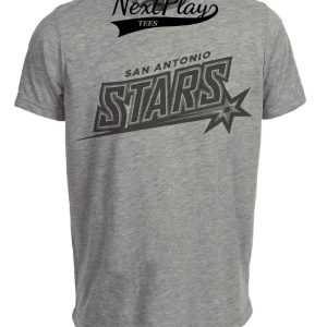 San Antonio Stars Retro Basketball 2005 Artwork Heather Gray Sublimated T-Shirt