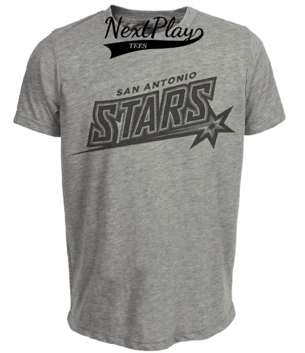 San Antonio Stars Retro Basketball 2005 Artwork Heather Gray Sublimated T-Shirt