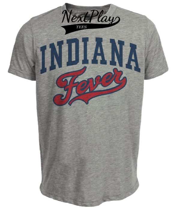 Indiana Fever Retro Basketball 2001 Artwork Heather Gray Sublimated T-Shirt