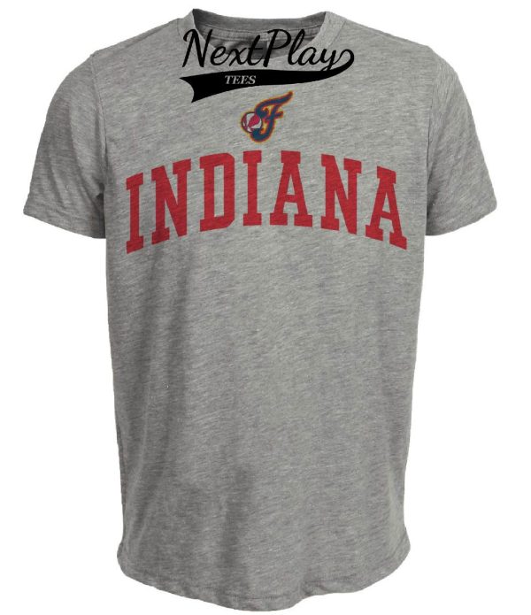 Indiana Fever Retro Jersey Lettering Basketball 2001 Artwork Heather Gray Sublimated T-Shirt