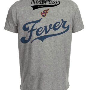 Indiana Fever Retro Jersey Lettering Basketball 2000 Artwork Heather Gray Sublimated T-Shirt