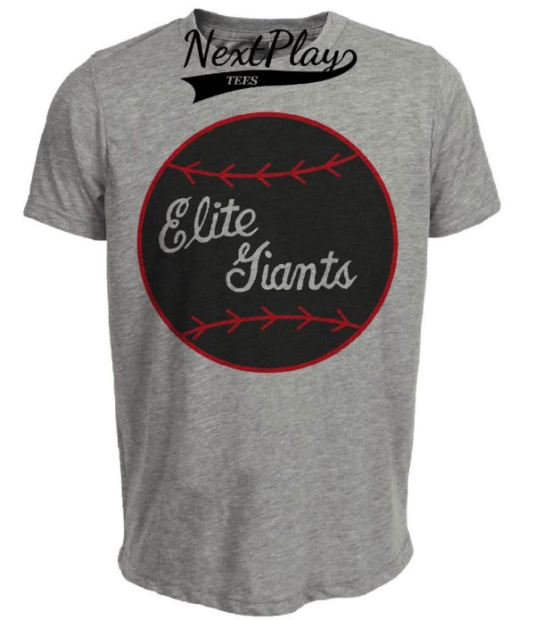 Baltimore Elite Giants Retro Negro National League Baseball 1938 Artwork Heather Gray Sublimated T-Shirt