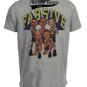 Michigan Wolverines Retro Fab Five 1991 Artwork Heather Gray Sublimated T-Shirt