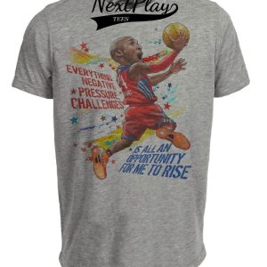 Los Angeles Lakers Retro All Star Kobe Bryant Basketball 1996 Artwork Heather Gray Sublimated T-Shirt