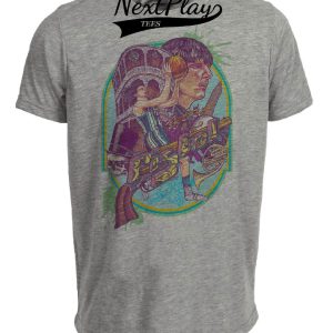 New Orleans Jazz Retro Pistol Pete Maravich Basketball 1979 Artwork Heather Gray Sublimated T-Shirt