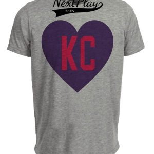Kansas City Monarchs Retro Negro National League Baseball 1930 Artwork Heather Gray Sublimated T-Shirt