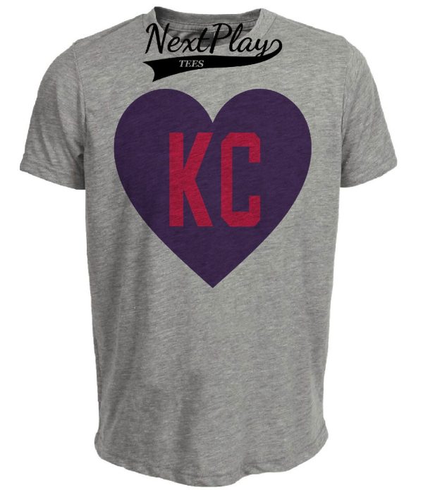 Kansas City Monarchs Retro Negro National League Baseball 1930 Artwork Heather Gray Sublimated T-Shirt