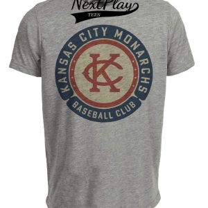 Kansas City Monarchs Retro Negro National League Baseball 1927 Artwork Heather Gray Sublimated T-Shirt