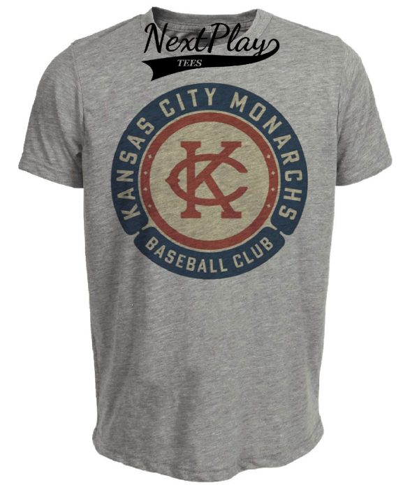Kansas City Monarchs Retro Negro National League Baseball 1927 Artwork Heather Gray Sublimated T-Shirt