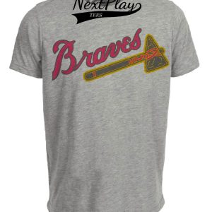 Atlanta Milwaukee Braves Retro Baseball 1953 Artwork Heather Gray Sublimated T-Shirt