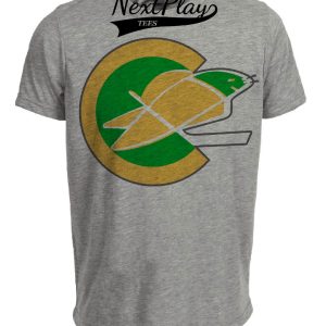 California Golden Seals Retro Hockey 1971 Artwork Heather Gray Sublimated T-Shirt