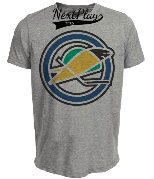 California Oakland Golden Seals Retro Hockey 1967 Artwork Heather Gray Sublimated T-Shirt