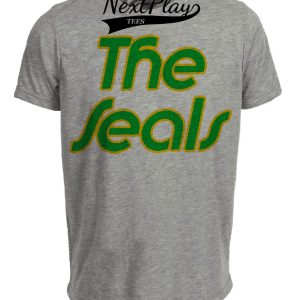 California Oakland Golden Seals Retro Hockey 1973 Artwork Heather Gray Sublimated T-Shirt