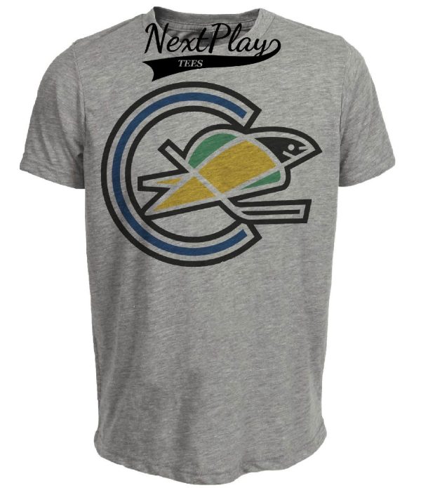 California Oakland Golden Seals Retro Hockey 1967 Artwork Heather Gray Sublimated T-Shirt