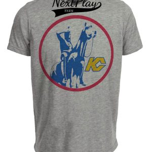 Kansas City Scouts Retro Hockey 1974 Artwork Heather Gray Sublimated T-Shirt