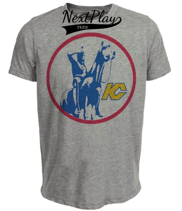 Kansas City Scouts Retro Hockey 1974 Artwork Heather Gray Sublimated T-Shirt