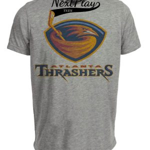 Atlanta Thrashers Retro Hockey 1999 Artwork Heather Gray Sublimated T-Shirt