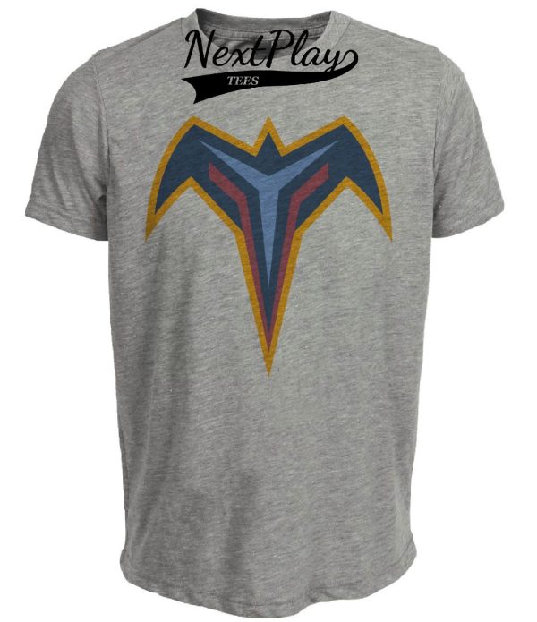 Atlanta Thrashers Retro Hockey 2001 Artwork Heather Gray Sublimated T-Shirt