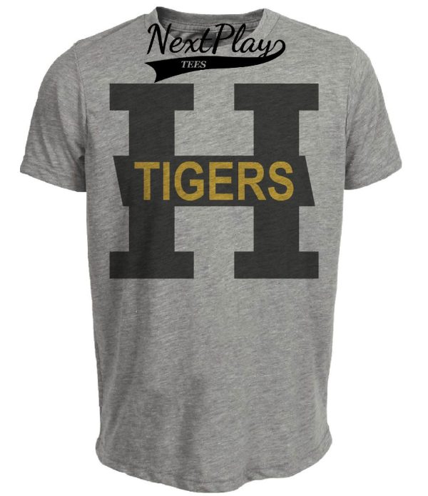 Hamilton Tigers Retro Hockey 1923 Artwork Heather Gray Sublimated T-Shirt