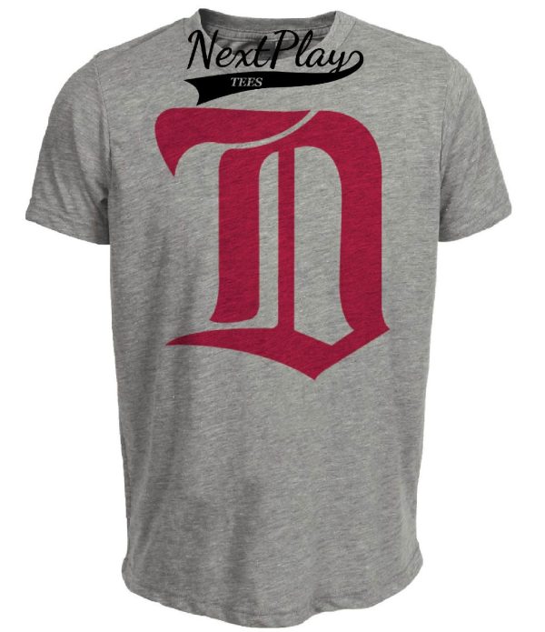 Detroit Cougars Retro Hockey 1926 Artwork Heather Gray Sublimated T-Shirt