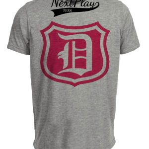Detroit Cougars Retro Hockey 1927 Artwork Heather Gray Sublimated T-Shirt