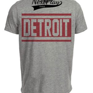 Detroit Cougars Retro Hockey 1928 Artwork Heather Gray Sublimated T-Shirt