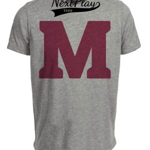 Montreal Maroons Retro Hockey 1929 Artwork Heather Gray Sublimated T-Shirt