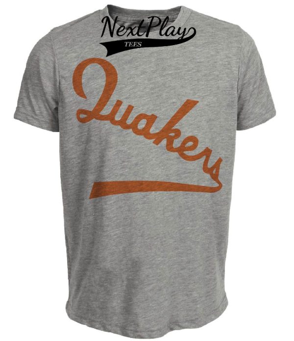 Philadelphia Quakers Retro Hockey 1930 Artwork Heather Gray Sublimated T-Shirt