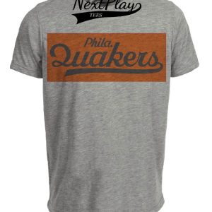 Philadelphia Quakers Retro Hockey 1931 Artwork Heather Gray Sublimated T-Shirt