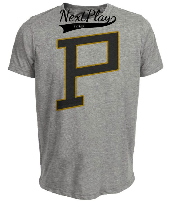 Pittsburgh Pirates Retro Hockey 1925 Artwork Heather Gray Sublimated T-Shirt