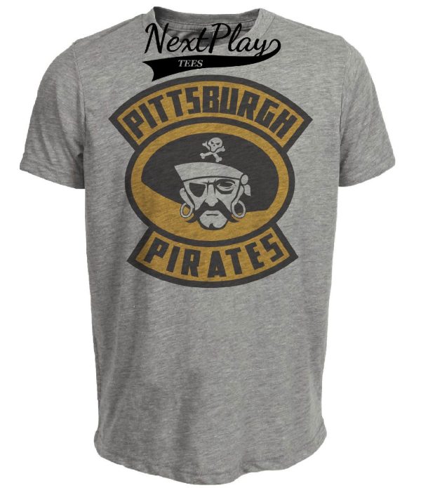 Pittsburgh Pirates Retro Hockey 1929 Artwork Heather Gray Sublimated T-Shirt