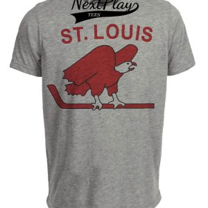 St. Louis Eagles Retro Hockey 1935 Artwork Heather Gray Sublimated T-Shirt